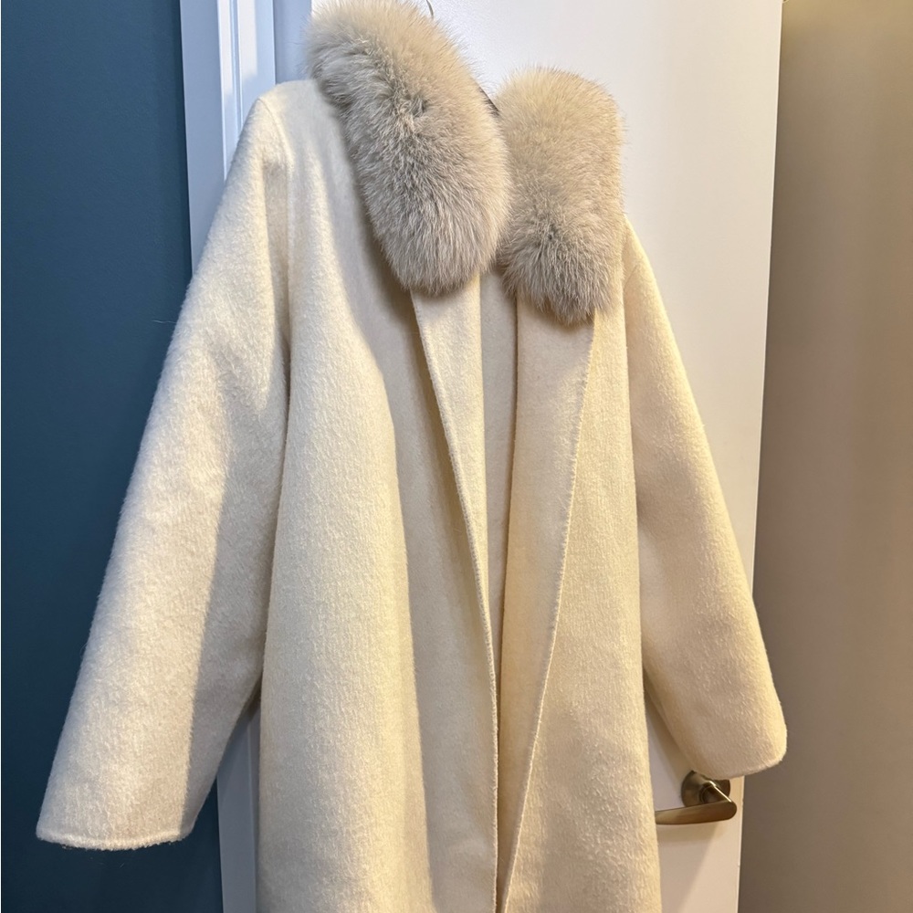 hooded wrap coat